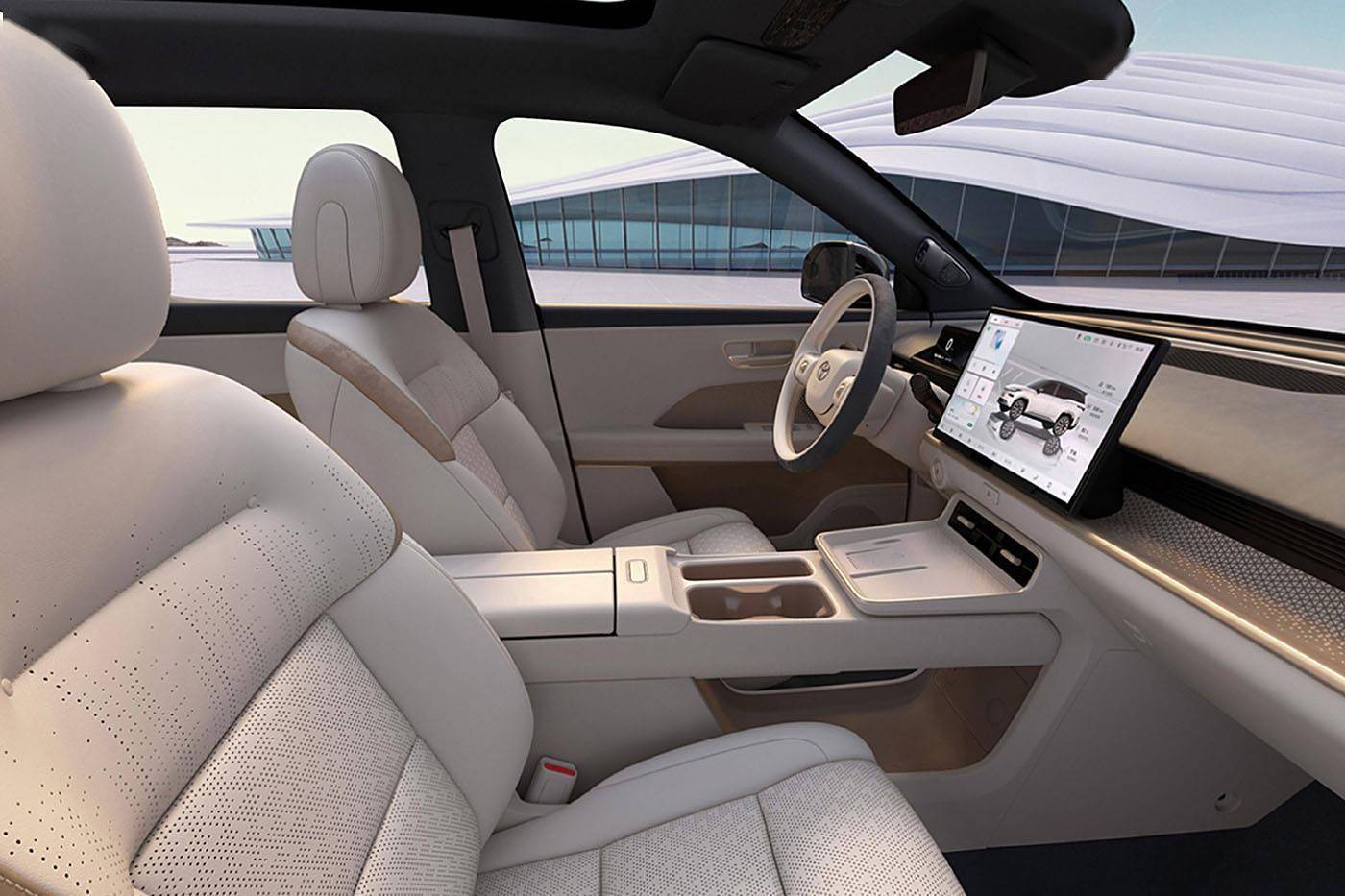 2025广州车展:广汽丰田铂智7亮相 搭载华为鸿蒙座舱